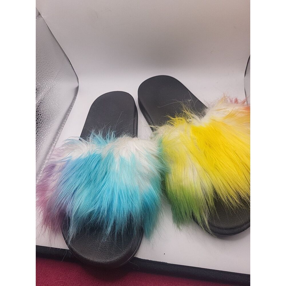 Super Soft Faux Fur Chancla Slides 42-43